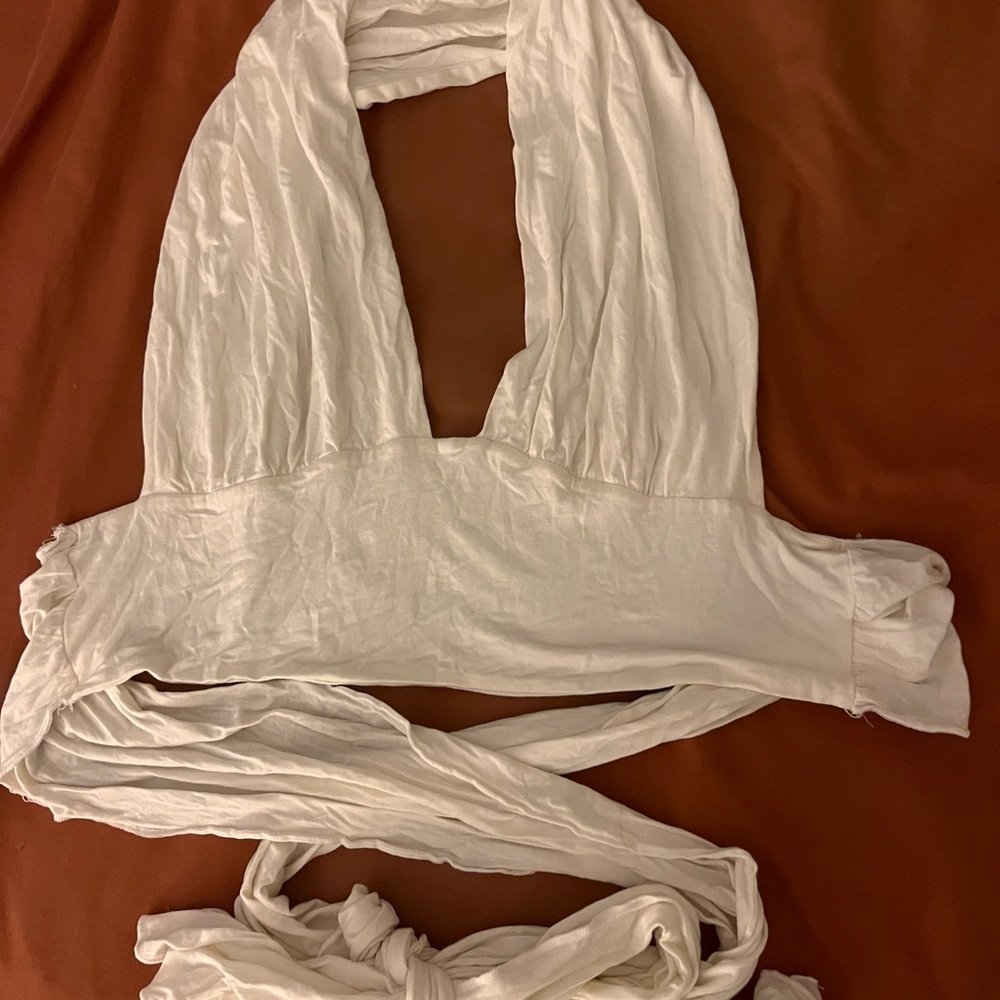 Wrap halter top